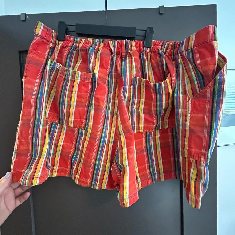 Big Bud Press Work Pants Short | 5XL, Old Sizing | Plaid Multicolor RARE